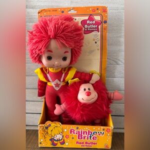Rainbow Red Butler & Romeo Plush Doll Set - Red and Yellow Accents 2003